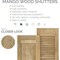 Ekena Millwork Americraft 5-Board, 2 Batten Exterior Real Wood Joined Board-n-Batten Shutters, ARW101BB518X32CHH, PR ARW101BB518X32CHH - alternate 6